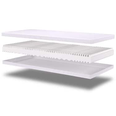 Premium 7-Zonen Matratze 80x200 cm CloudComfort, Höhe 15 cm, Härtegrad H2/H3
