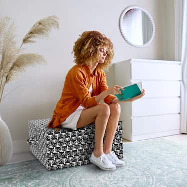 CloudComfort Basic Klappmatratze 70 x 195 cm mit Katzenmuster , 10 cm hoch