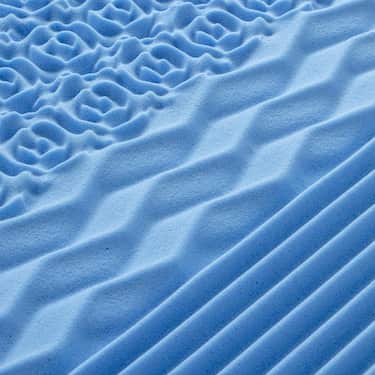 7 Zonen Viskoelastik-Matratze Sleezzz Smart 140 x 200 cm, Höhe 18 cm, Härtegrad H3 mit Air Memoryschaum + Sleezzz® Premium Gel-Kissen gratis