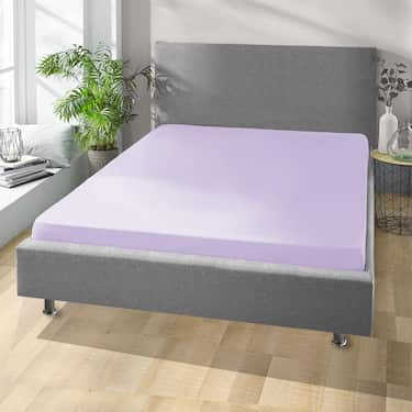 Leinalina mikrokiust interlock trikotaažist lilla 90 x 190 - 100 x 200 cm