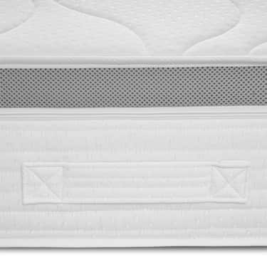 7 Zonen ergonomische Taschenfederkernmatratze Sleezzz Diamond T1000 90 x 200 cm, Höhe 23 cm, Härtegrad H2/H3, 1000 Federn/2m²