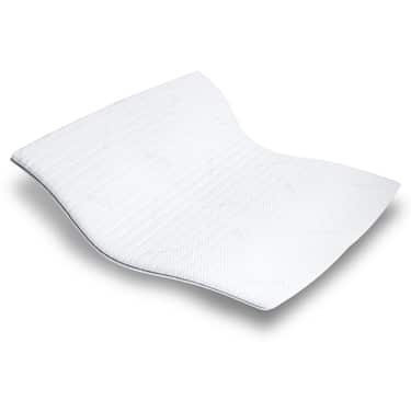 Kaltschaumtopper Supportho Premium Topper 120 x 200 cm H3, Höhe 9 cm, Härtegrad H3 mit antibakteriellem Bezug CloudComfort Basic Gel-Flocken Kissen 40 x 80 cm