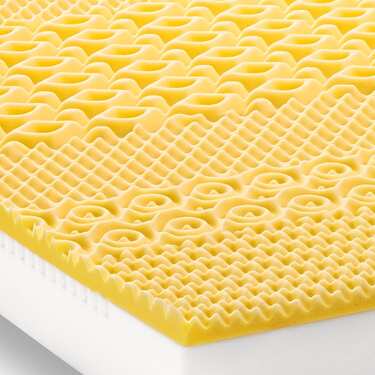 7 Zonen Viskoelastik-Matratze Sleezzz Smart 100 x 200 cm, Höhe 18 cm, Härtegrad H3 mit Air Memoryschaum