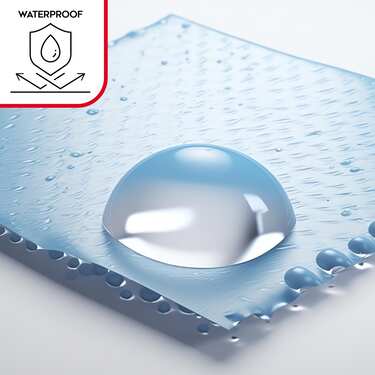 Protetor de colchão molleton impermeável Sleezzz Vital tensão fixa 120 x 200 cm, protetor de colchão 100% algodão em branco
