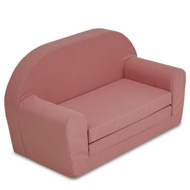 Vaikiška išskleidžiama sofa 46 x 79 cm rožinės spalvos