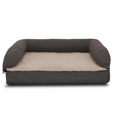 80 x 55 x 23 cm cama ortopédica para cães com encosto tamanho M