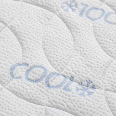 Cobertura de espuma fria CloudComfort Cool 120 x 200 cm H2/H3, altura 7 cm, nível de firmeza H2/H3, cobertura de 7 zonas com lado de verão e lado de inverno