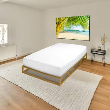 CloudComfort Basic fitted sheet jersey stretch vit 90 x 190 - 100 x 200 cm