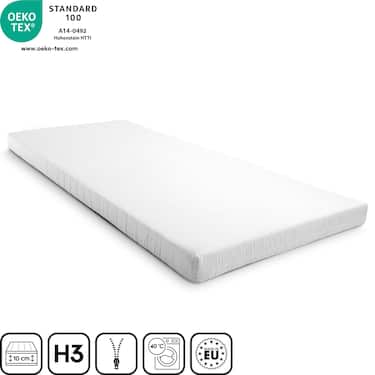 Στρώμα από αφρώδες υλικό Comfort K10 100 x 200 cm, ύψος 10 cm, βαθμός σκληρότητας H3