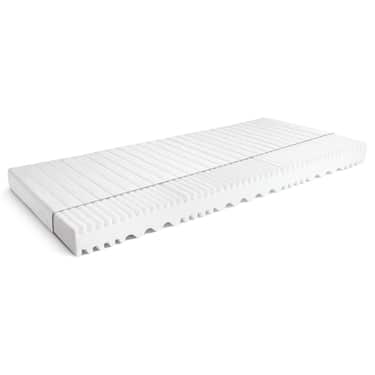 Kaltschaummatratze K16 90 x 190 cm, Höhe 16 cm, Härtegrad H2/H3 + CloudComfort Basic Gel-Flocken Kissen 40 x 80 cm gratis