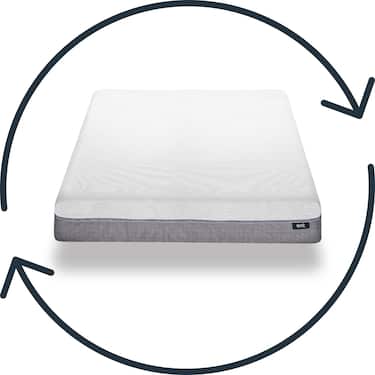 Sleezzz Premium viskoelastično ležišče 160 x 200 cm, višina 20 cm, stopnja čvrstosti H2/H3, z obojestranskimi ročaji