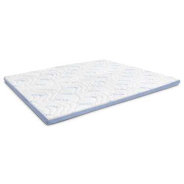 Kaltschaumtopper CloudComfort Cool 160 x 200 cm H2/H3, Höhe 7 cm, Härtegrad H2/H3, 7-Zonen Topper mit Sommer- und Winterseite + Sleezzz® Cool Kühl-Effekt Kissen