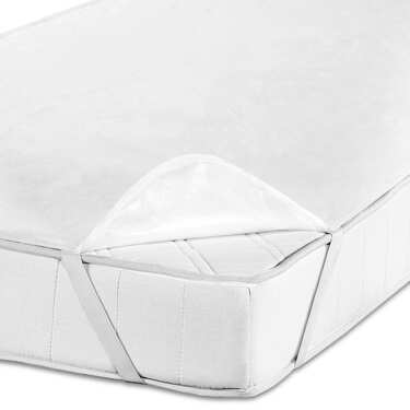 Sleezzz Vital wasserdichter Molton Matratzenschutz Fixspann 100 x 200 cm, Matratzenschoner aus 100% Baumwolle in weiß