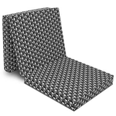 CloudComfort Basic Klappmatratze 70 x 195 cm mit Katzenmuster , 10 cm hoch