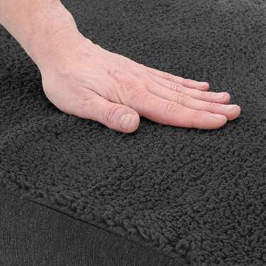 100 x 65 x 10 cm pernă ergonomică pentru câini mărimea L, culoare neagră