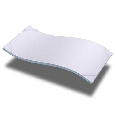 Kaltschaumtopper CloudComfort Cool 100 x 200 cm H2/H3, Höhe 7 cm, Härtegrad H2/H3, 7-Zonen Topper mit Sommer- und Winterseite