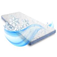 Kaltschaumtopper CloudComfort Cool 180 x 200 cm H2/H3, Höhe 7 cm, Härtegrad H2/H3, 7-Zonen Topper mit Sommer- und Winterseite