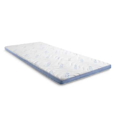 Kaltschaumtopper CloudComfort Cool 90 x 200 cm H2/H3, Höhe 7 cm, Härtegrad H2/H3, 7-Zonen Topper mit Sommer- und Winterseite