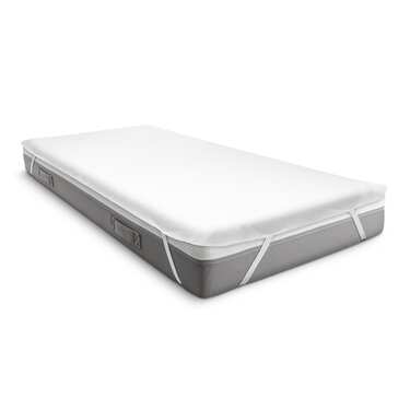 Sleezzz Vital wasserdichter Molton Matratzenschutz Fixspann 100 x 200 cm, Matratzenschoner aus 100% Baumwolle in weiß