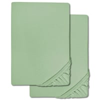 Mikropluošto užvalkalas interlock jersey žalias 90 x 190 - 100 x 200 cm dviguba pakuotė
