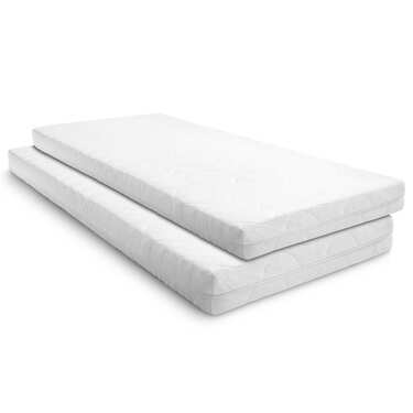 Dvigubas "Premium" 7 zonų čiužinys 100x200 cm "CloudComfort", aukštis 15 cm, kietumo lygis H2/H3, dvivietis rinkinys