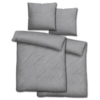 Двоспальна постільна білизна з мусліну Sleezzz® сіра 135 x 200 см + 80 x 80 см