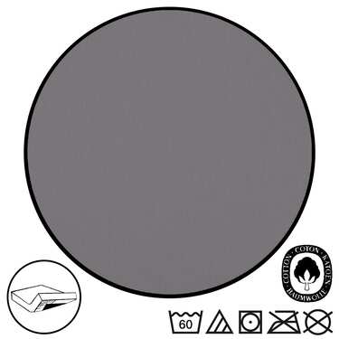 Komplekts ar 4CloudComfort Basic pieguļošām džempera elastīgām, tumši pelēkām 180 x 190 - 200 x 200 cm (4 gab.)