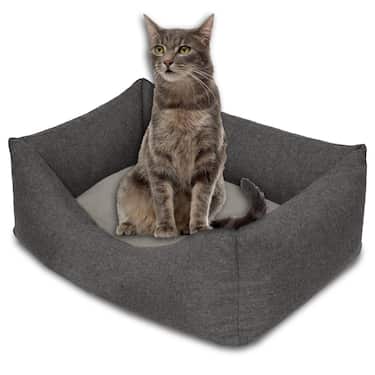 Petzzz kaķu un suņu gulta Felix S 60 x 40 x 17 cm ar divpusēju iekšējo spilvenu
