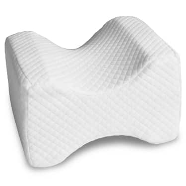 Kniekissen ergonomisch für Seitenschläfer 24 x 20 x 15 cm mit Cooling Effekt Bezug