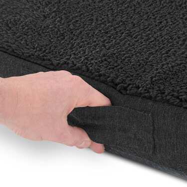 100 x 65 x 10 cm pernă ergonomică pentru câini mărimea L, culoare neagră