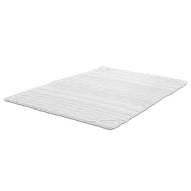 2,5 cm Komfortschaumtopper Sleezzz® Basic 180 x 200 cm mit 7-Zonen-Wellensteppung und Eckgummis