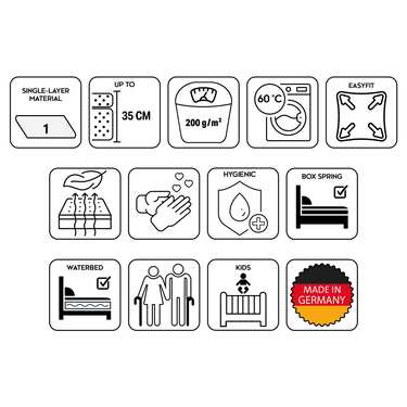 Sleezzz Basic stretch molletoon voodilinad 160/190 - 190/210 cm