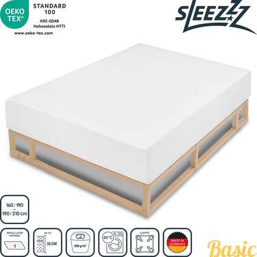Sleezzz Basic stretch molletoon voodilinad 160/190 - 190/210 cm