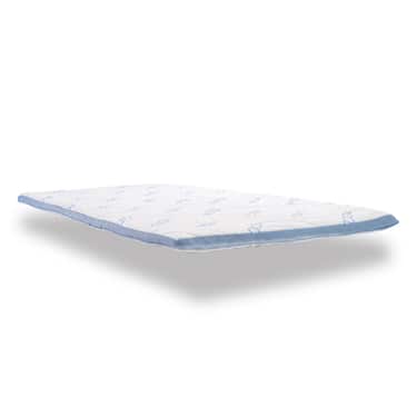 Kaltschaumtopper CloudComfort Cool 90 x 200 cm H2/H3, Höhe 7 cm, Härtegrad H2/H3, 7-Zonen Topper mit Sommer- und Winterseite