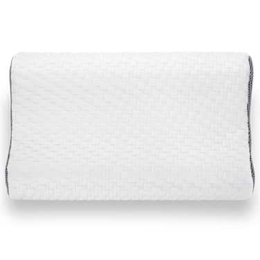 7 Zonen Viskoelastik-Matratze Sleezzz Smart 90 x 200 cm, Höhe 18 cm, Härtegrad H3 mit Air Memoryschaum + Sleezzz® Premium Memory-Effekt Kissen