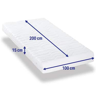 CloudComfort Premium matrača pārvalks 100 x 200 cm, augstums 15 cm