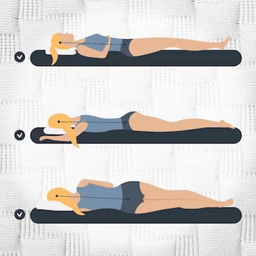2 x Sleezzz Smart höhen- und härtegradverstellbares Kissen 33 x 75 cm