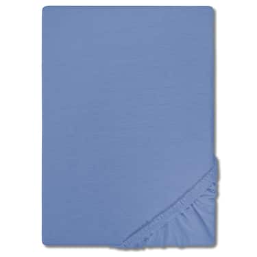 Dupla csomag CloudComfort Basic lepedő sztreccs kék 90 x 190 - 100 x 200 cm (2 db)