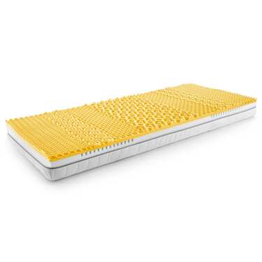 7 Zonen Viskoelastik-Matratze Sleezzz Smart 80 x 200 cm, Höhe 18 cm, Härtegrad H3 mit Air Memoryschaum + Sleezzz® Smart Kuscheldecke 140 x 200 cm
