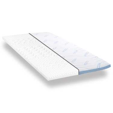 Kaltschaumtopper CloudComfort Cool 180 x 200 cm H2/H3, Höhe 7 cm, Härtegrad H2/H3, 7-Zonen Topper mit Sommer- und Winterseite