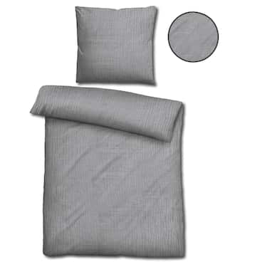 Двоспальна постільна білизна з мусліну Sleezzz® сіра 135 x 200 см + 80 x 80 см