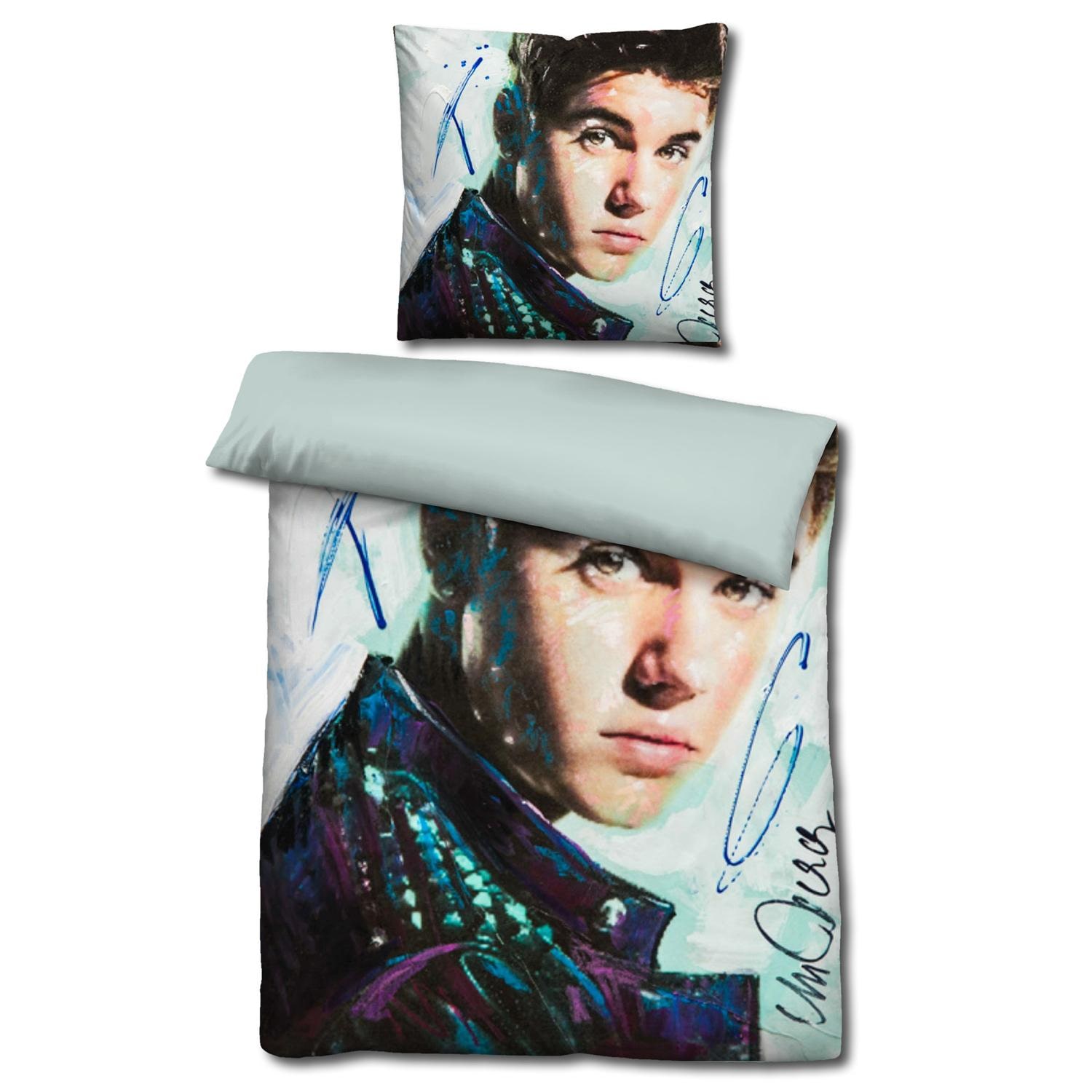 Castell mikrokuituinen käännettävä vuodevaatteet Justin Bieber by Sid Maurer 135 x 200 + 80 x 80 cm.