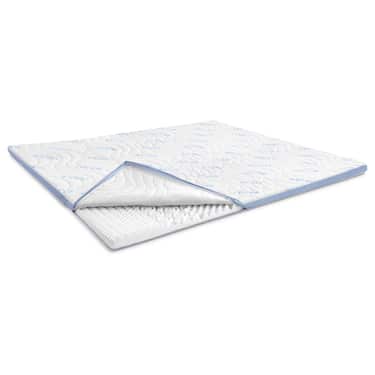Kaltschaumtopper CloudComfort Cool 140 x 200 cm H2/H3, Höhe 7 cm, Härtegrad H2/H3, 7-Zonen Topper mit Sommer- und Winterseite