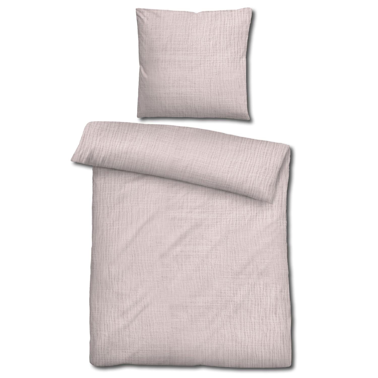 Sleezzz® musliinist voodipesu roosa 135 x 200 cm + 80 x 80 cm