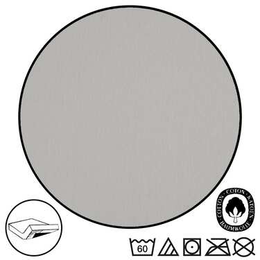 Komplekts ar 4CloudComfort Basic piestiprinātām gultasveļas loksnēm džersija, izstieptas, sudrabaini pelēkas 180 x 190 - 200 x 200 cm (4 gab.)
