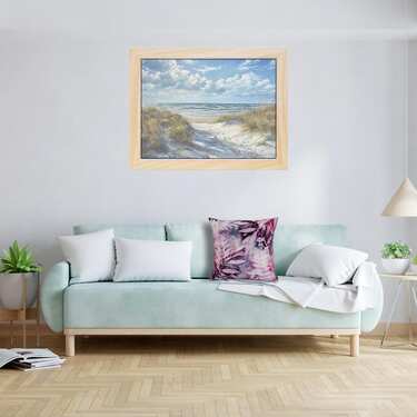 Užvalkalas pagalvei rožinis džiunglės 50 x 50 cm