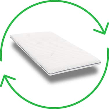 Kaltschaumtopper Supportho Premium Topper 80 x 200 cm H3, Höhe 9 cm, Härtegrad H3 mit antibakteriellem Bezug