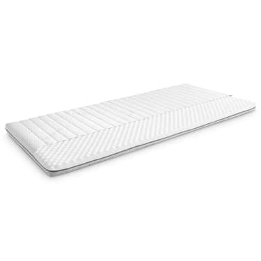 Kaltschaumtopper Supportho Premium Topper 80 x 200 cm H3, Höhe 9 cm, Härtegrad H3 mit antibakteriellem Bezug
