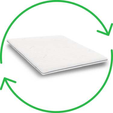 Supportho premium topper ze studené pěny 200 x 200 cm H3, výška 9 cm, stupeň tvrdosti H3 s antibakteriálním potahem
