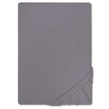 CloudComfort Basic voodilinad trikotaažist tume hall 140 x 190 - 160 x 200 cm